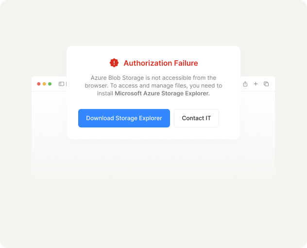 Storage Explorer is not user-friendly