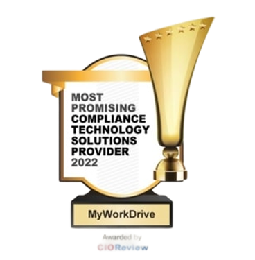 MyWorkDrive awarded Most Promising Compliance Technology Solutions Provider 2022