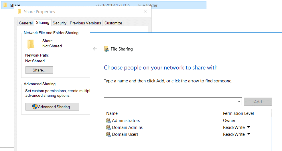 Create Windows Share