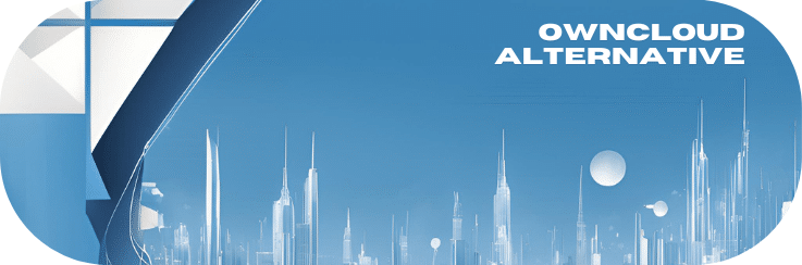 Overview of an interconnected city with ownCloud Alternative text.