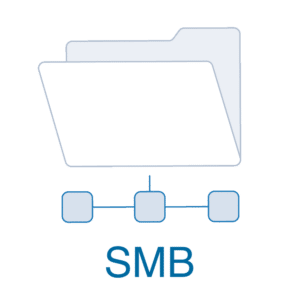 Server Message Block (SMB) icon, representing a communication protocol for transferring files. 