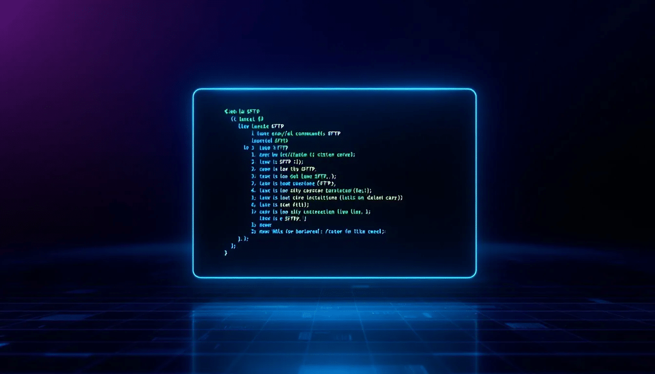 A terminal window executing SFTP commands on a Linux system.