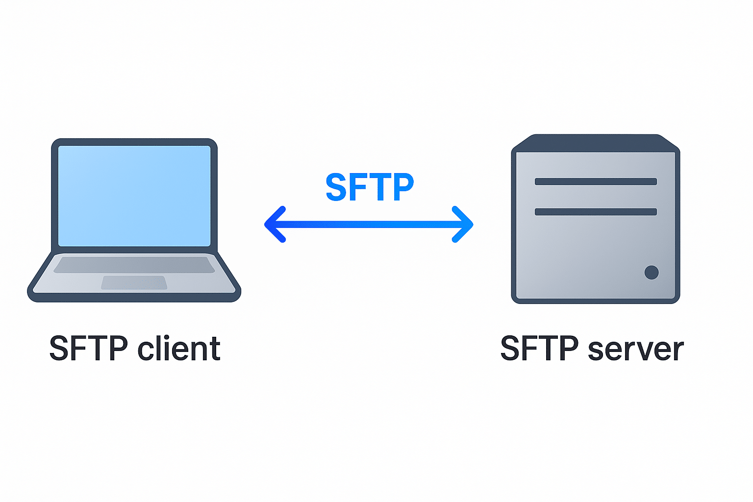 Diagram explaining SFTP